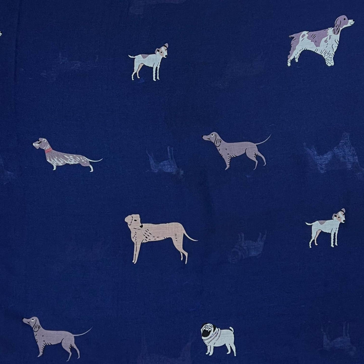 Dog Lovers Navy Print Scarf - SKRF Shop