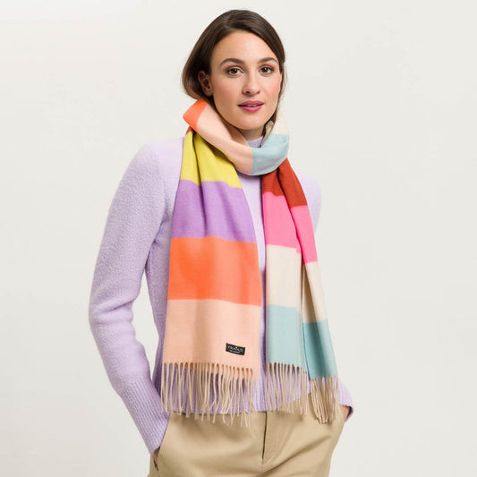 Fraas Scarf Cashmink Striped Multicolour 620004 970 - SKRF