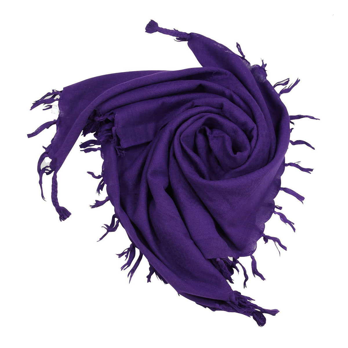 Pali Kufiya Style Purple Tassel Scarf - SKRF