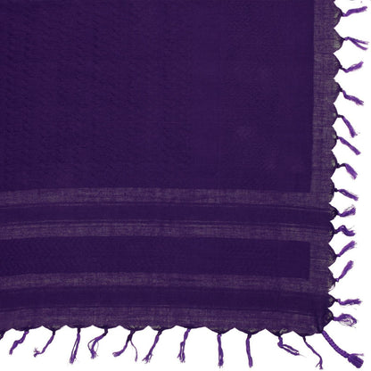 Pali Kufiya Style Purple Tassel Scarf - SKRF