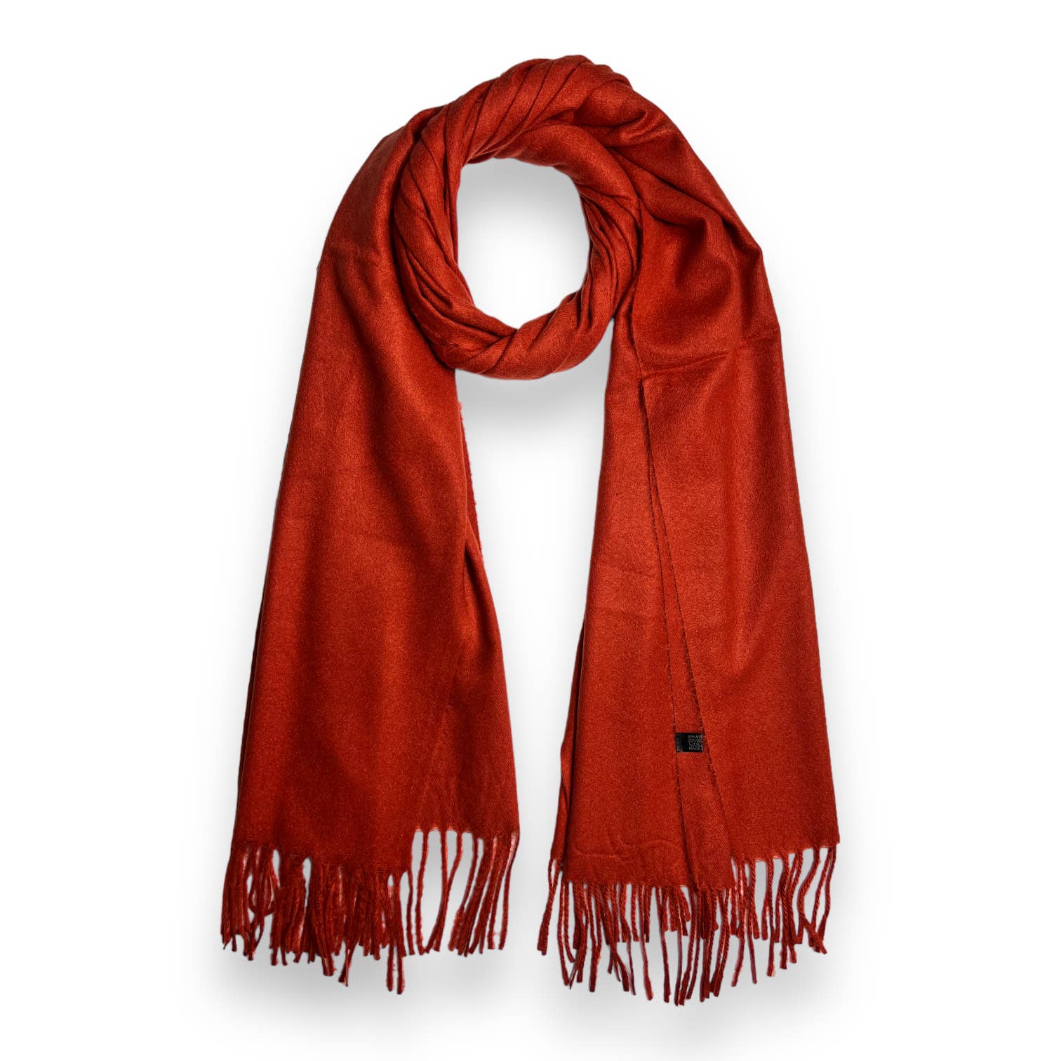 Plain Pashmina Rust Red Shawl Wrap - SKRF Shop