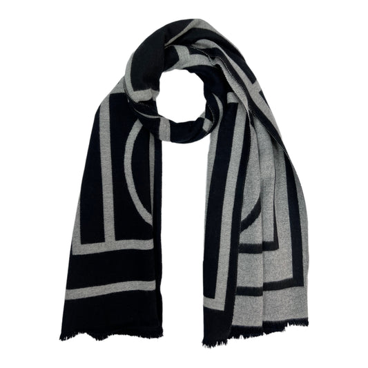 Reversible Geometric Print Cashmere Mix Winter Scarf - SKRF