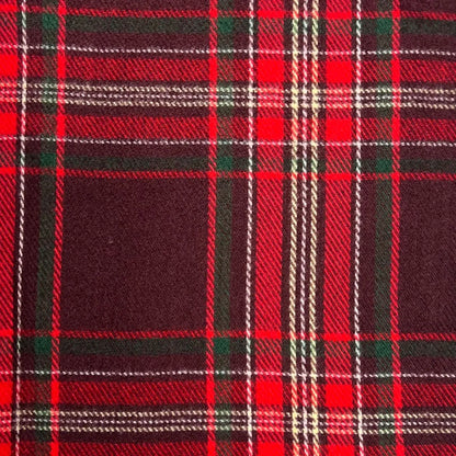 Tartan Winter Scarf With Tassle Ends Red - SKRF